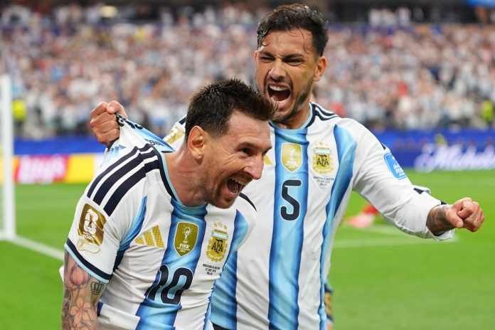 Victoria de Argentina 2-0 con goles de Messi