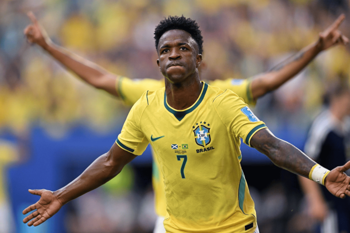 Vinicius encamina la victoria 3-0 de Brasil sobre Escocia