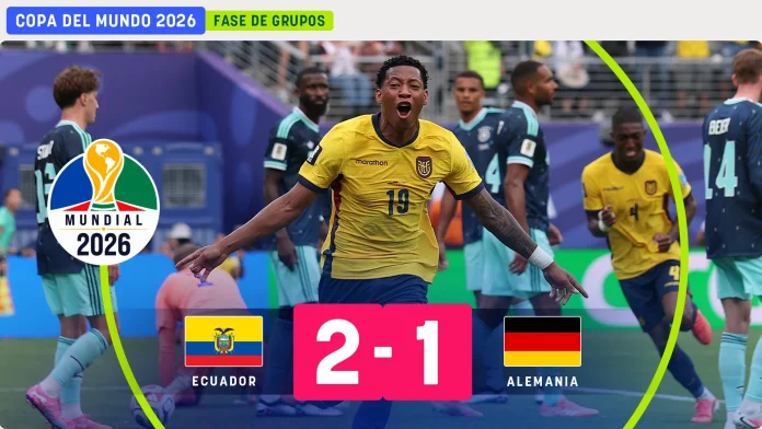 Ecuador escribió una de las páginas más importantes de su historia al vencer 2-1 a Alemania