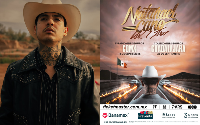 Natanael Cano vuelve a los escenarios mexicanos